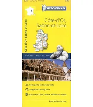 Michelin France Côte-d’Or, Saône-et-Loire