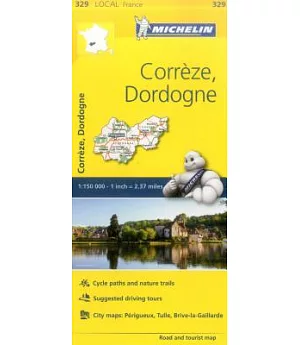 Michelin Local France Corrèze, Dordogne