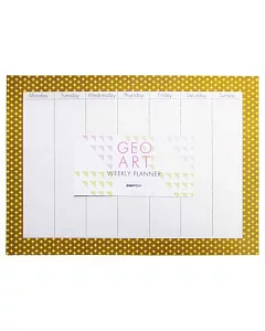 Geo Art Weekly Desk Planner and Mouse Pad