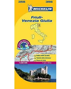 michelin Map Italy: Friuli-venezia Giulia 356