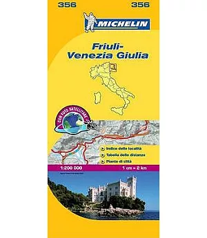 Michelin Map Italy: Friuli-venezia Giulia 356