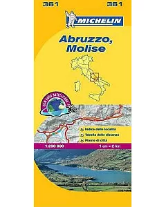 michelin Map Italy: Abruzzo, Molise 361