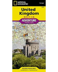 national geographic United Kingdom adventure Travel Map: Travel maps International adventure Map