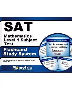 sat Mathematics Level 1 subject Test Flashcard Study System: sat subject exam Practice Questions & Review for the sat subject Te