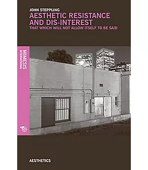 Aesthetic Resistance and Dis-Interest: Things Which Will Not Allow Themselves to Be Said
