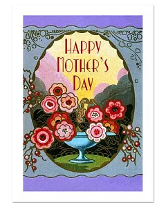 Art Nouveau Perfume Label Mother’s Day Greeting Card