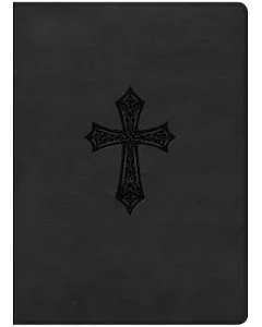 The Gospel Project Bible: Black Cross Leathertouch
