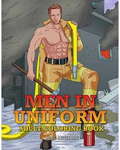 Men in Uniform Adult Coloring Book
