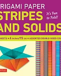 Origami Paper - Stripes and Solids 6 Inch - 96 Sheets: Tuttle Origami Paper: High-quality Origami Sheets Printed With 8 Differen