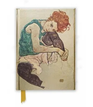 Seated Woman by Egon Schiele Foiled Journal