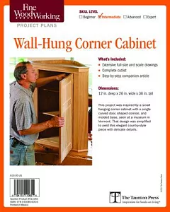 fine woodworking’s corner Cabinet Plan
