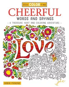 Cheerful Words and Sayings: A Treasure Hunt and Coloring Adventure