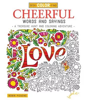 Cheerful Words and Sayings: A Treasure Hunt and Coloring Adventure