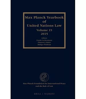 Max Planck Yearbook of United Nations Law 2015