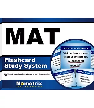 Mat Flashcard Study System: Mat Exam Practice Questions & Review for the Miller Analogies Test