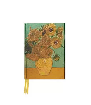 Van Gogh Sunflowers Foiled Pocket Journal