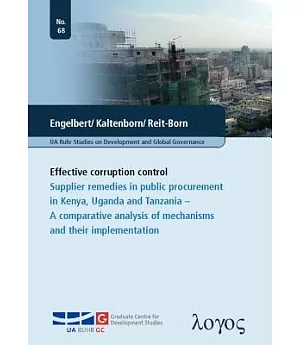 Effective Corruption Control: Supplier Remedies in Public Procurement in Kenya, Uganda and Tanzania -- a Comparative Analysis of