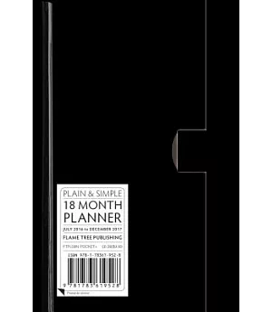 Plain & Simple Black Pocket 2016-2017 Planner