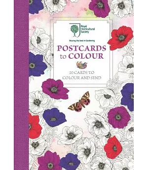 The Royal Horticultural Society Postcards to Colour: 20 Cards to Colour and Send