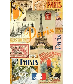 Paris: Travel Gifts / Presents Small Ruled Notebook / Journal Collage