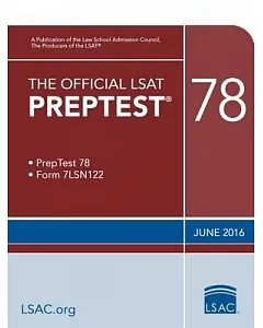The Official LSAT Preptest 78: June 2016 Lsat