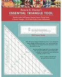Fast2cut Bonnie K. Hunter’s Essential Triangle Tool: Quickly Make Half-Square, Quarter-Square, Flying Geese & Bonus Triangles •