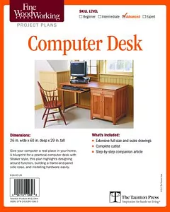 fine woodworking’s Computer Desk Plan