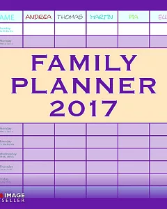 Family Planner Lilac A&I 2017calendar