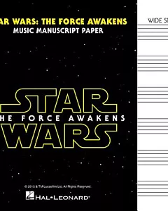 Star Wars the Force Awakens - Manuscript Paper: Wide-staff