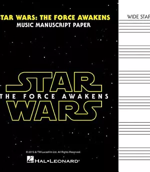 Star Wars the Force Awakens - Manuscript Paper: Wide-staff