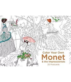 Color Your Own Monet and the Impressionists: 20 Postcards