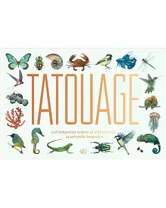 Tatouage - Wild: 108 Temporary Tattoos of Wild Animals and 21 Art-print Keepsakes