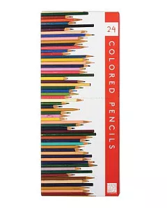 frank Lloyd Wright Colored Pencils With Sharpener