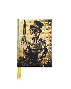 Steampunk Lady Foiled Pocket Journal