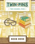 Pin Pals Book Buds: 2 Enamel Pins