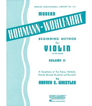 Modern Hohmann-wohlfahrt Beginning Method for Violin