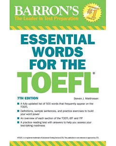 Barron’s Essential Words for the TOEFL: Test of English As a Foreign Language