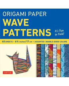 Origami Paper Wave Patterns: 48 Sheets