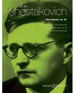 Dmitri shostakovich - Viola Sonata, Op. 40: For Viola And Piano