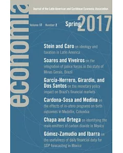 Economia Spring 2017: Journal of the Latin American and Caribbean Economic Association