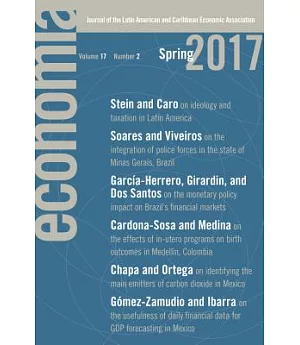 Economia Spring 2017: Journal of the Latin American and Caribbean Economic Association