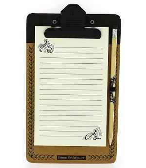 Emma Bridgewater Black Scroll Magnetic Notepad & Pencil