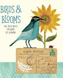 Birds & Blooms 180 Desk Notes: Artwork by geninne
