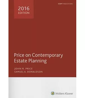 Price on Contemporary Estate Planning 2016