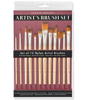 Studio Series Artist’s Brush Set: 12 Professional-Quality Brushes