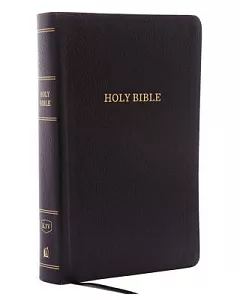 Holy Bible: King James Version, Black, Bonded Leather, Personal Size, Giant Print, Reference, Red Letter Edition