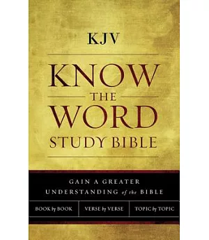 Know the Word Study Bible: King James Version, Know the Word Study Bible, Red Letter Edition