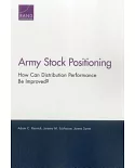 Army Stock Positioning: How Can Distribution Performance Be Improved?