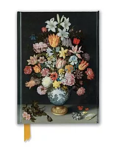 National Gallery Foiled Journal: Bosschaert the Elder - Still Life of Flowers in a Wan-li Vase