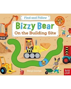 滑滑軌道書機關書Bizzy Bear: Find and Follow On the Building Site（附音檔）